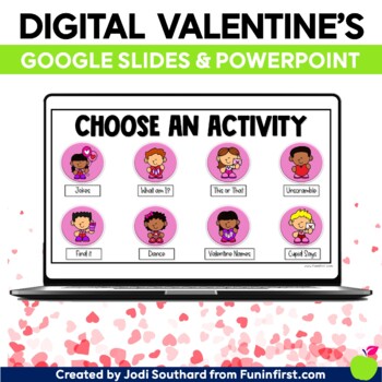 Preview of Digital Valentine's Day Party | Games and Activities | Google Meet Zoom