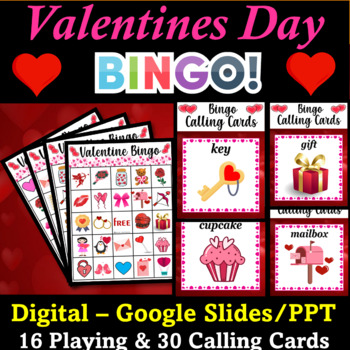 Digital Valentines Day Party Games - BINGO, Movement Cards, Would you ...