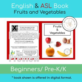 Preview of Digital Version of Simple to Sign Book: Fruits & Vegetables