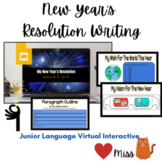 Digital Virtual Interactive Junior New Year's Resolution Writing