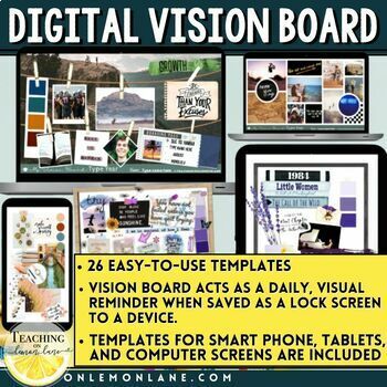 26 Vision Board Templates [Free & Printable for 2024]  Vision board  template, Vision board worksheet, Goals template
