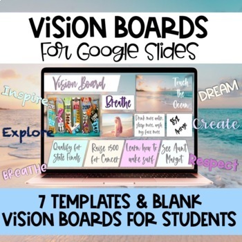 Preview of New Year Digital Vision Boards Goal-Setting