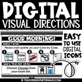 Digital Visual Direction Cards Morning Meeting Slides