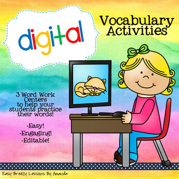 Preview of Digital Vocabulary Activities