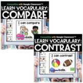 Digital Vocabulary Activities | COMPARE CONTRAST