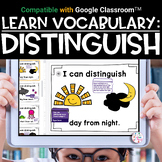 Digital Vocabulary Activities | DISTINGUISH