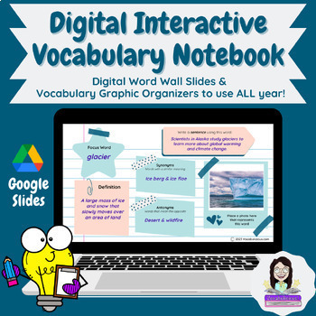 Preview of Digital Vocabulary Notebook