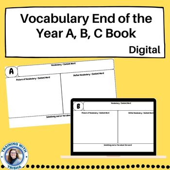 Preview of Digital Vocabulary Review | End of the Year Vocabulary Activity
