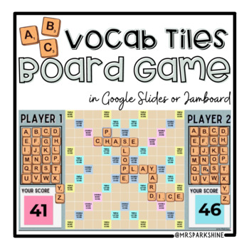 Preview of Digital Vocabulary Tiles Game [Google Slides/Jamboard]