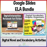 Digital Vocabulary and Novel Activities Bundle for Google Slides