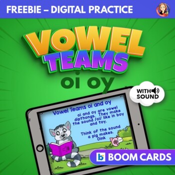 Preview of Digital Vowel Team Activities Diphthongs oi and oy