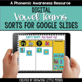 Digital Vowel Team Sorts for Google Slides | Distance Learning