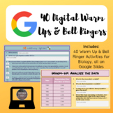 Digital Warm Ups & Bell Ringers for Biology | Google Slides