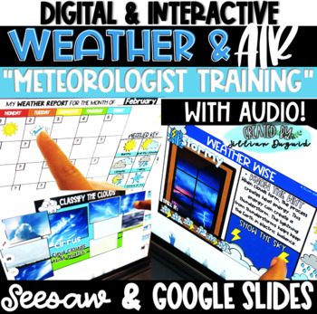 Preview of Digital Weather & Air - Google Slides & Seesaw