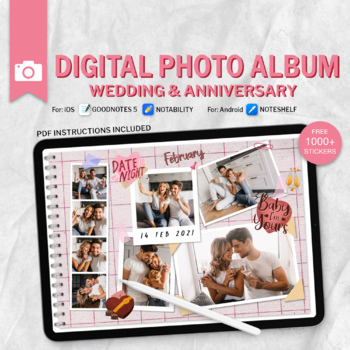 Preview of Digital Wedding & Anniversary Photo Album, Scraping Memories Book