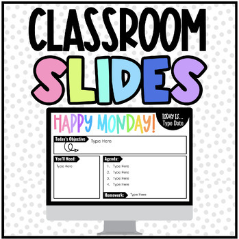 Preview of Digital: Weekly & Daily Class Slides | Google Slides | Distance Learning