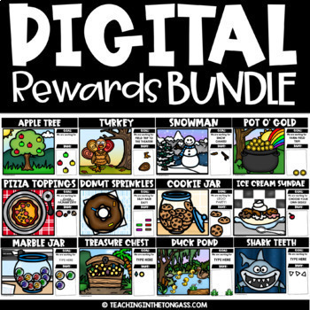 Preview of Digital Resources Whole Class Reward System Classroom Behavior Chart