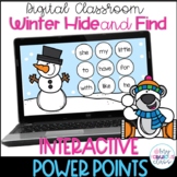 Digital Winter Activities Math and Literacy Hide and Find