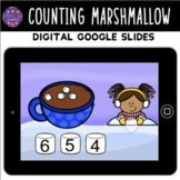 Digital Winter Counting Marshmallow|Google Slides|Numbers 1-10