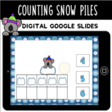 Digital Winter Counting Snow Piles Numbers 1-20|Google Slides|