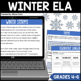 Digital Winter ELA Activities | Winter Reading Comprehensi