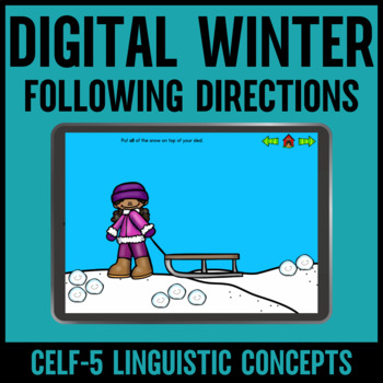 Preview of Digital Winter Following Directions with Linguistic Concepts