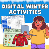 Digital Winter, Holidays, Christmas Fun Pack and Activitie