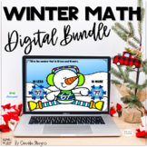 Digital Winter Math Bundle Google Slides and Seesaw