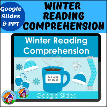 Preview of Winter Reading Comprehension for Google Slides™ and PowerPoint™