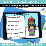 Digital Winter Reading Passages | Google Slides | Comprehension 