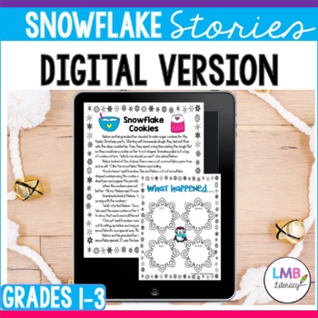 Preview of Digital Winter Reading Passages for Google Classroom