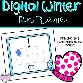 Preview of Digital Winter Ten Frame