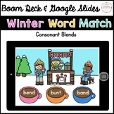 Digital Winter Word Match: Consonant Blends