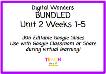 Preview of Digital Wonders BUNDLE Unit 2 Wks 1-5 Reading & Grammar
