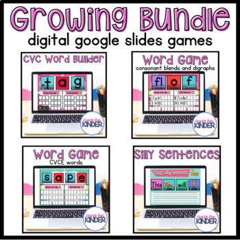 Preview of Digital Phonics and Math Games for Google Slides
