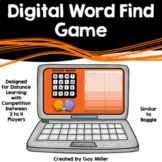 Digital Word Find Puzzles | Similar to Boggle | Distance Learning