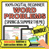 Digital Word Problems Addition and Subtraction 1-20 Spring