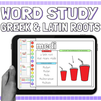 Preview of Digital Word Study: Greek & Latin Root Words {Google Slides}