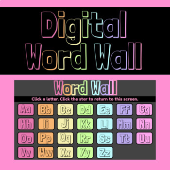 Preview of Digital Word Wall 