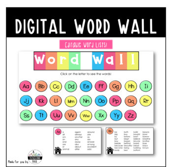 Word wall e lousa digital - Alfabetização 