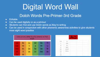 Preview of Digital Word Wall