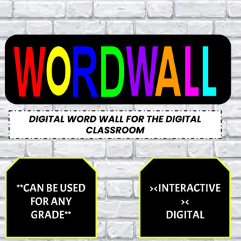 Preview of Digital Word Wall