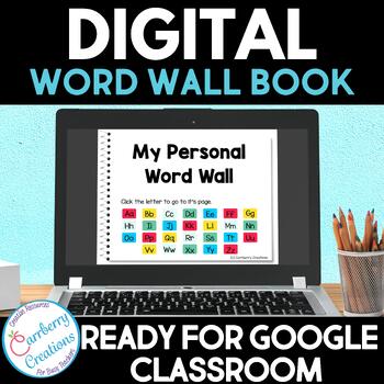 Preview of Digital Word Wall Book | Google Slides™ Ready