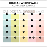 Digital Word Wall | Editable | Distance Learning