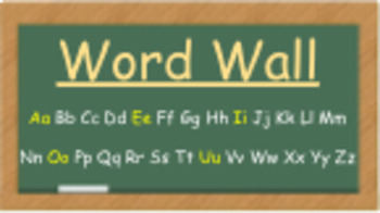 Preview of Digital Word Wall | Google Slides Ready