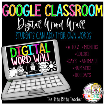 Preview of Digital Word Wall for Google Classroom