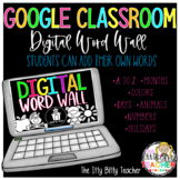 Digital Word Wall for Google Classroom