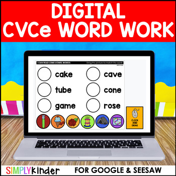 Preview of Digital Word Word - CVCe for Google & Seesaw