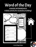 Digital Word of the Day Template- Online Learning, Google Slides