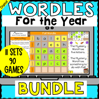 Preview of Digital Wordle Games for the Year Mega Bundle